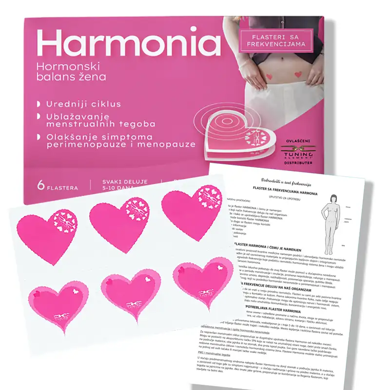 najbolji lek za menstrualne bolove, Harmonia flaster sa frekvencijama, prevremena menopauza, valunzi rešenje